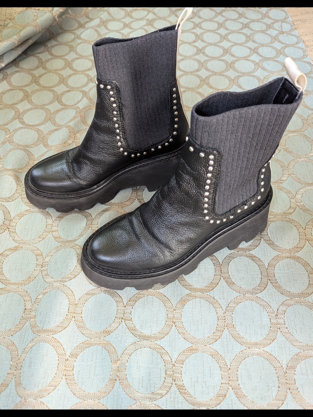 Dolce Vita Hoven H2O waterproof black leather chelsea boots